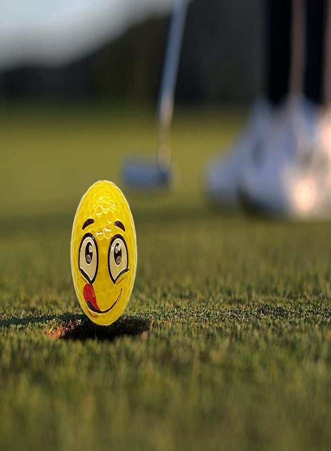 Lightahead USGolfer - Set of 12 Unique Emoticon Fun Putting Practice Golf Balls, Randomly Selected from Listing Images - Novelty Golf Gift - Image 2