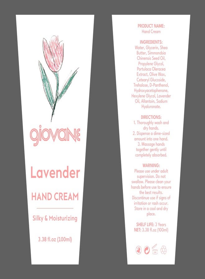 Giovane Silky & Moisturizing Lavender Hand Cream, Lightweight, 3.38 Fl Oz, For Kids - Image 3