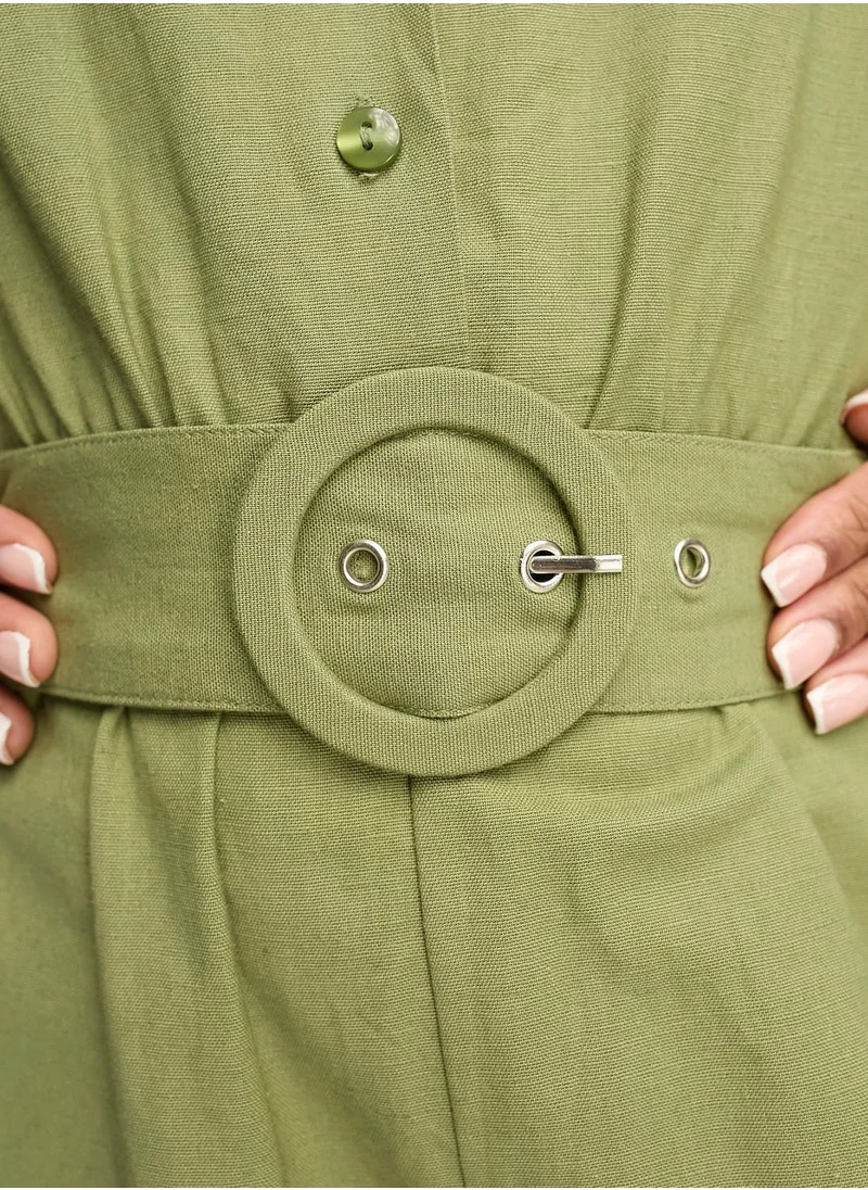 Miss Selfridge Belt Detail Playsuit