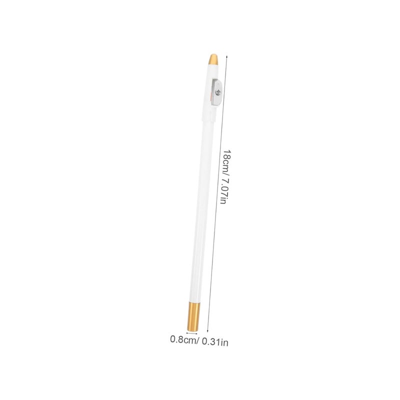 4pcs White Eyeliner and Beard Pencil Set with Sharpener for Men and Women Hair Detailing Eyebrow Enhancing and Beard Shaping Tools - Image 2