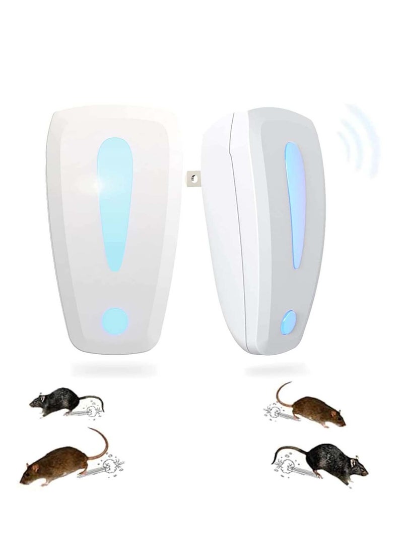 SYOSI - 2 Packs Ultrasonic Pest Repeller Mouse Repellent Indoor Pest Control Pest Repellent Ultrasonic Plug in Spider Repellent Indoor Ultrasonic Repellent for Roach Rodent Mouse Bugs Mosquito Mice - Image 1