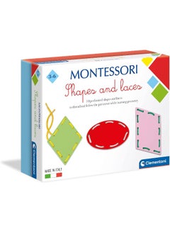 Clementoni Clementoni Montessori - Shapes and Laces Educational Toy- For Age 3 Years+ Years Old  - Image 1