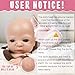 Vollence 16 inch Reborn Baby Doll Girl Silicone Doll Realistic Newborn Baby Dolls with Feeding Accessories Gift Box for Kids Girl - Image 4