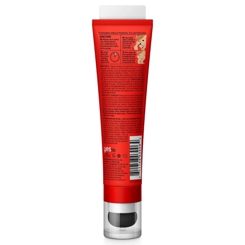 Yes To Tomatoes Detoxifying Charcoal Mud Mask | For All Skin Types | Charcoal & Tomatoes to Detoxify - Image 2