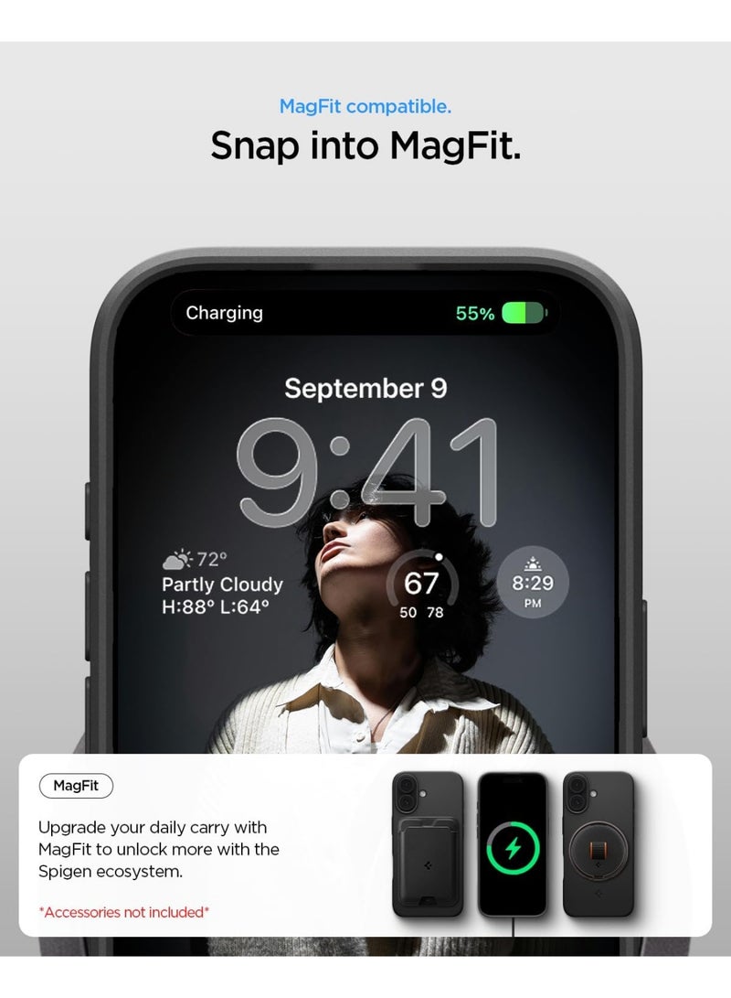 Spigen غطاء ماغ فيت رفيع لجهاز آيفون 17 مع ميزة ماغ سيف - أسود - Image 2