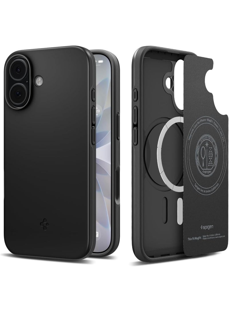 Spigen غطاء ماغ فيت رفيع لجهاز آيفون 17 مع ميزة ماغ سيف - أسود - Image 1