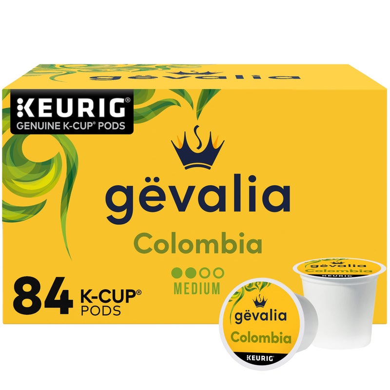 Gevalia Colombia K-Cup Coffee Pods, for a Keto and Low Carb Lifestyle, 84 ct Box - Image 1