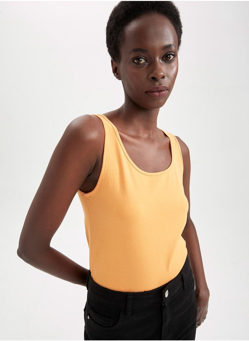 DeFacto - Woman Slim Fit Knitted Tank Top - Image 1