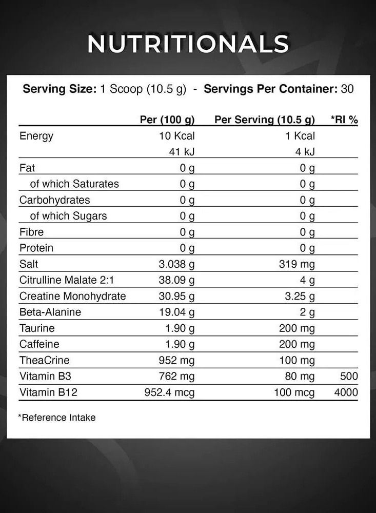 Applied Nutrition ABE Pre-Workout Icy Blue Razz 30 Servings 315g - Image 3