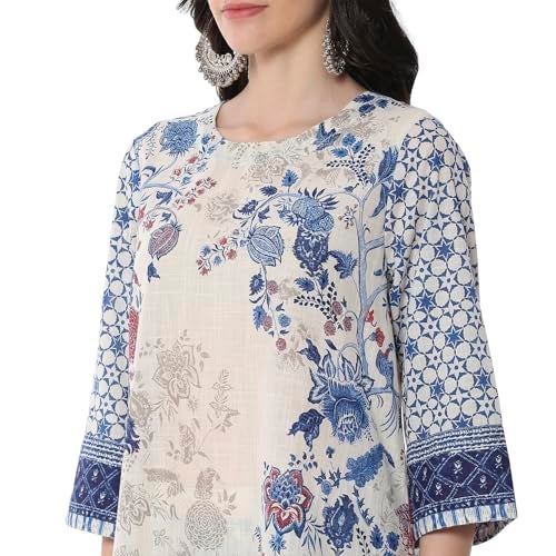 Biba Women's Off White Cotton A-line Suit Set - Image 5