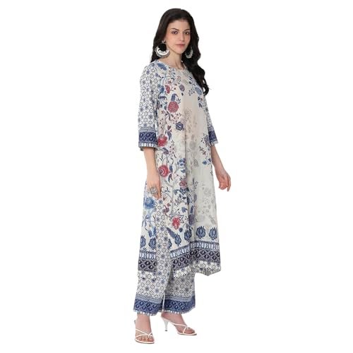 Biba Women's Off White Cotton A-line Suit Set - Image 3