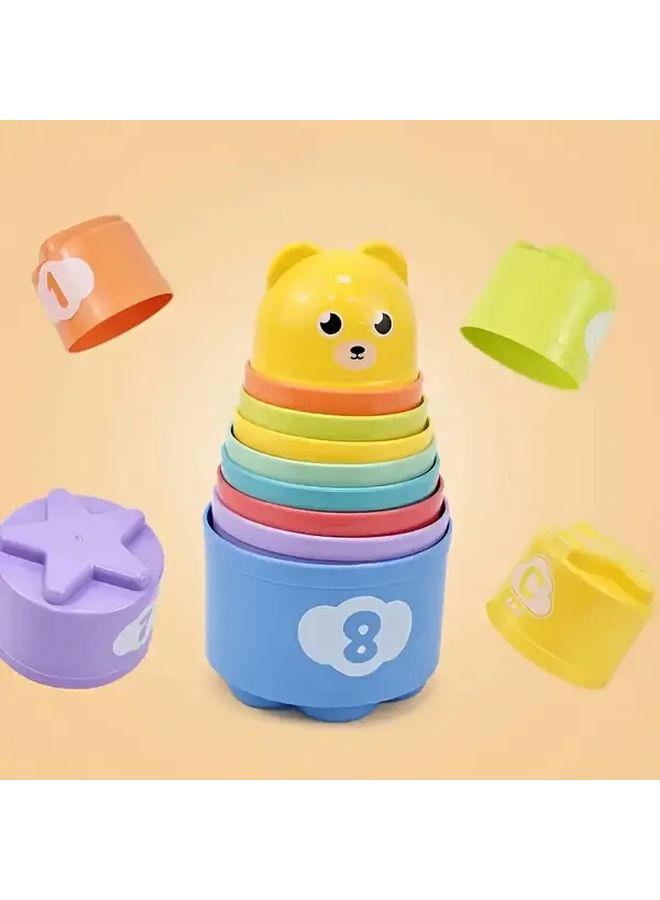 Stacking Cups Baby Toys With Numbers Shapes And Patterns For 6 To 18 Months Boys Girls - Image 4