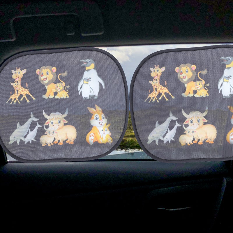 🚗 واقي شمس لنافذة سيارة الطفل حماية من الأشعة فوق البنفسجية عدد 2 - Image 1