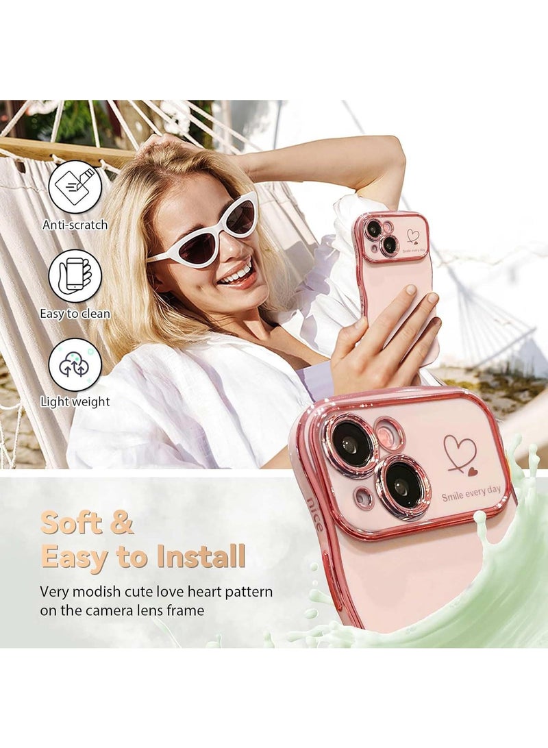 Y&D Suitable For Iphone 11 Electroplated Love Large Window Wave Drop Resistant Phone Case - Image 2