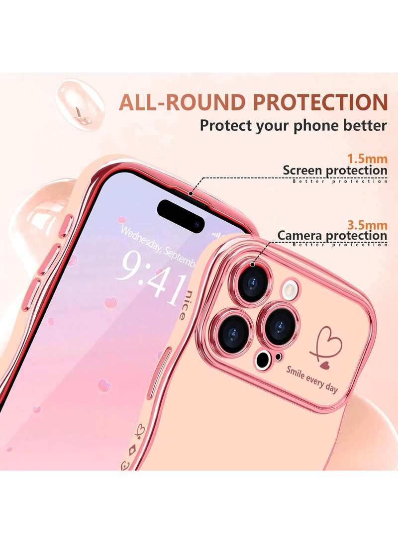 Y&D Suitable For Iphone 11 Electroplated Love Large Window Wave Drop Resistant Phone Case - Image 3