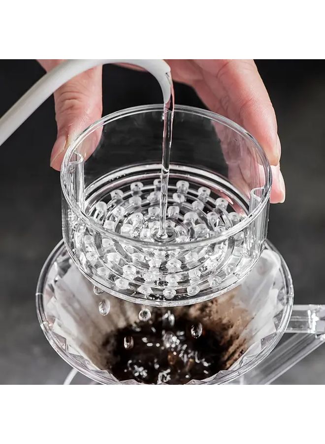 1pc Portable Reusable Pour Over Coffee Dripper With Fixed Frame For Uniform Water Dispersion - Image 5