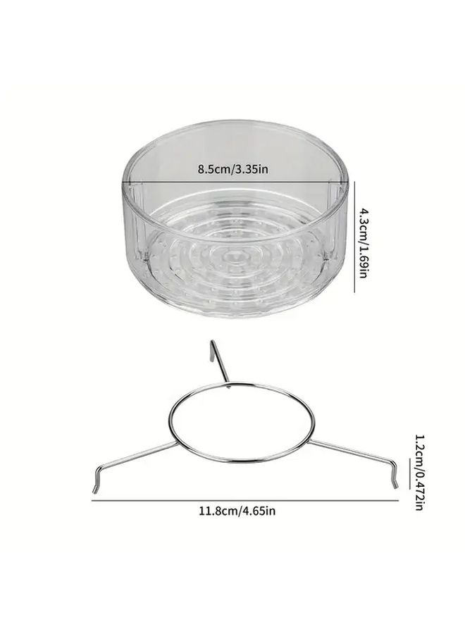 1pc Portable Reusable Pour Over Coffee Dripper With Fixed Frame For Uniform Water Dispersion - Image 3