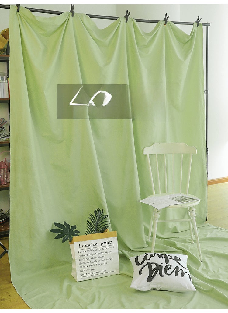 Generic Premium Photography Backdrops INS Style in Black and WhiteApple green 4x 2.4 meters suitable for shooting large scenes to send 4 non-trace nail clips Apple green 4x 2.4 meters suitable for shooting large scenes to send 4 non-trace nail clips 