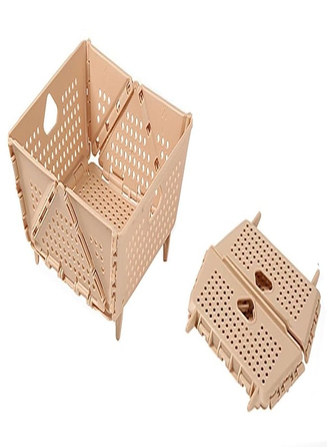 GION Foldable Fruit Basket, Multi-Functional Home Storage Basket Kitchen Food Strainer Colander for Pasta, Noodles, Fruit, Vegetables // Living Room Kitchen Outdoor Camping Drainage Basket (1Pcs) - Image 1