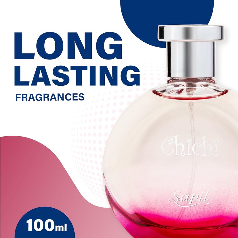 Sapil Chichi Eau De Toilette 100ml - Fruity Woody Fragrance for Women - Image 2