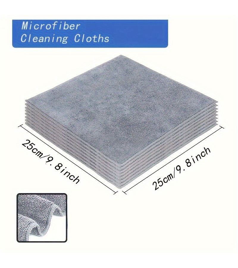 50 Ultra Soft Microfiber Car Cleaning Cloths Absorbent Kitchen Towels Wet Dry Dust Glass Wipes - Image 2