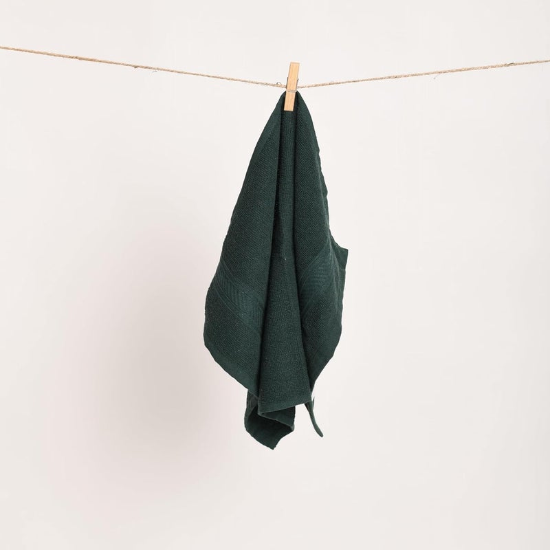 Furnofy 450 GSM Hand Towel Set of 4 Soft Absorbent Quick Dry Towel for Gym Home Kitchen Pool Travel 40x60 cm Maroon Olive - Image 4