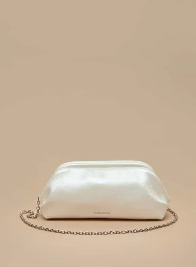 فلورا بيلا من شو إكسبرس Women Solid Clutch with Chain Strap and Hinged Closure