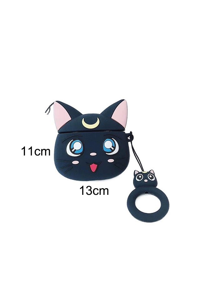 Cartoon Luna Cat Cute Headphone Cases For Apple Airpods pro Silicone Lovely Girl's Earphone Cover - Image 1