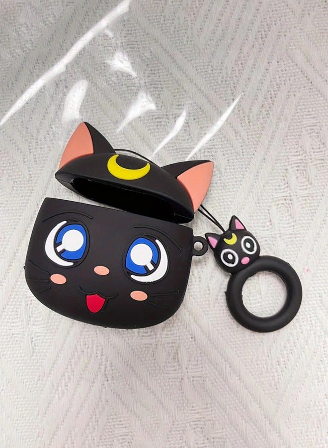 Cartoon Luna Cat Cute Headphone Cases For Apple Airpods pro Silicone Lovely Girl's Earphone Cover - Image 3