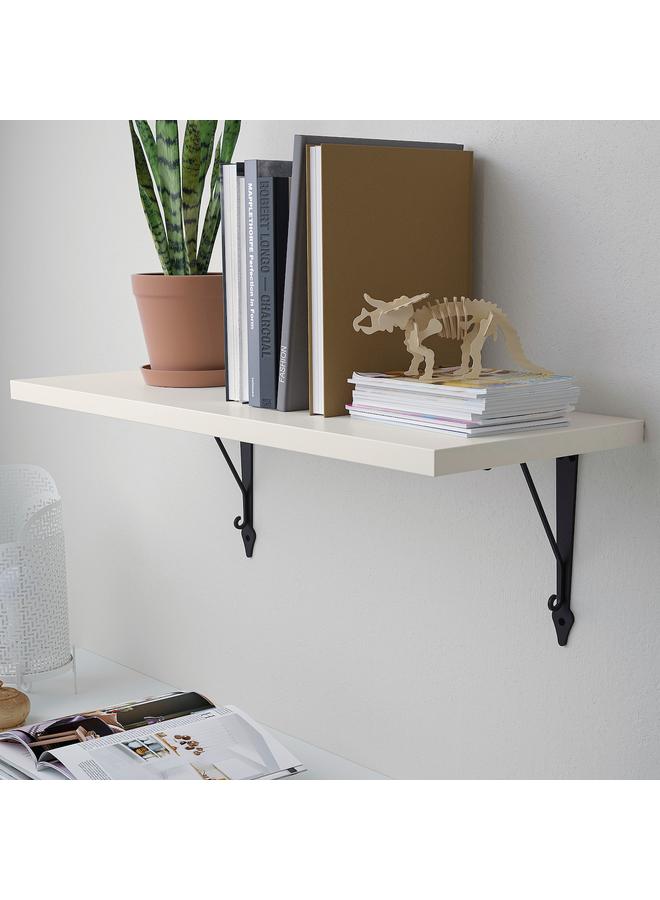 Zaboon Wall Shelf, White/Anthracite, 80X30 Cm - Image 2