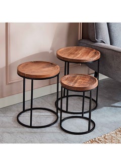 Home Box 3 Piece Soho Nesting Table Set 40 x 50 x 40 cm  - Image 2