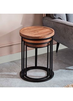 Home Box 3 Piece Soho Nesting Table Set 40 x 50 x 40 cm  - Image 3