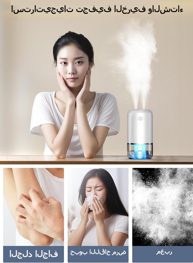 LINJIE Air Humidifier ，USB Mini Humidifier Ultrasonic Essential Oil Diffuser Cool Mist Air Refresher for Car Office Bedroom Home - Image 4