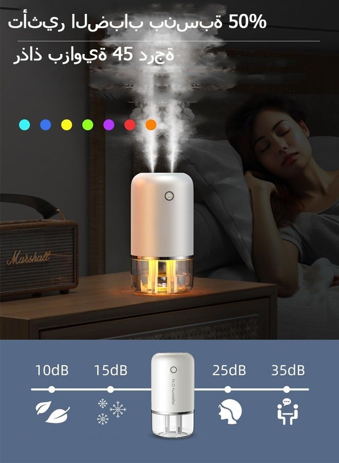 LINJIE Air Humidifier ，USB Mini Humidifier Ultrasonic Essential Oil Diffuser Cool Mist Air Refresher for Car Office Bedroom Home - Image 5