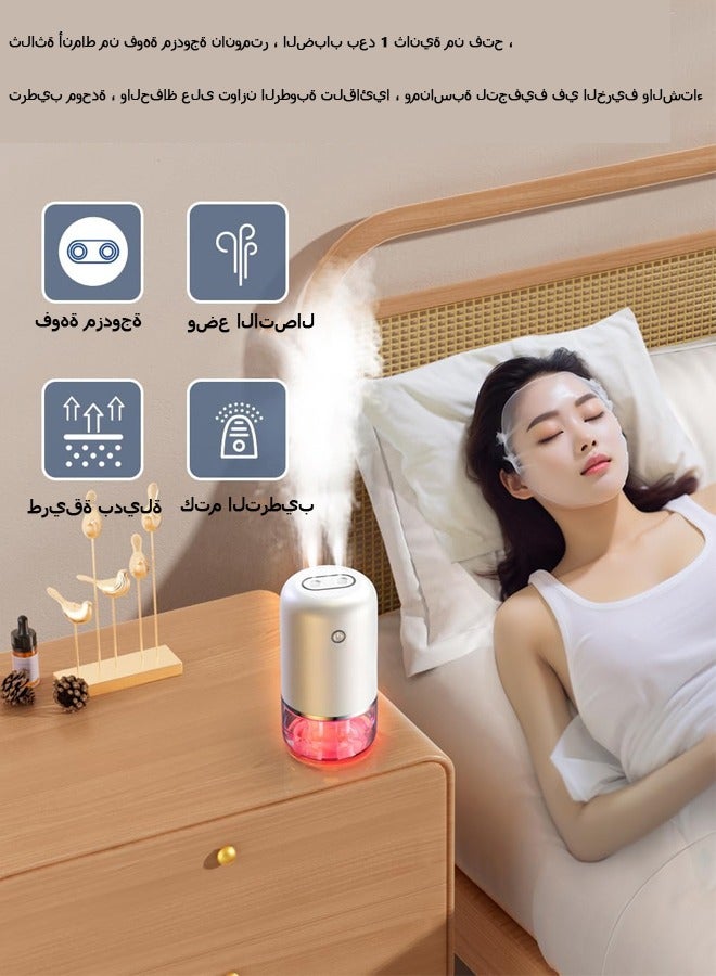 LINJIE Air Humidifier ，USB Mini Humidifier Ultrasonic Essential Oil Diffuser Cool Mist Air Refresher for Car Office Bedroom Home - Image 2