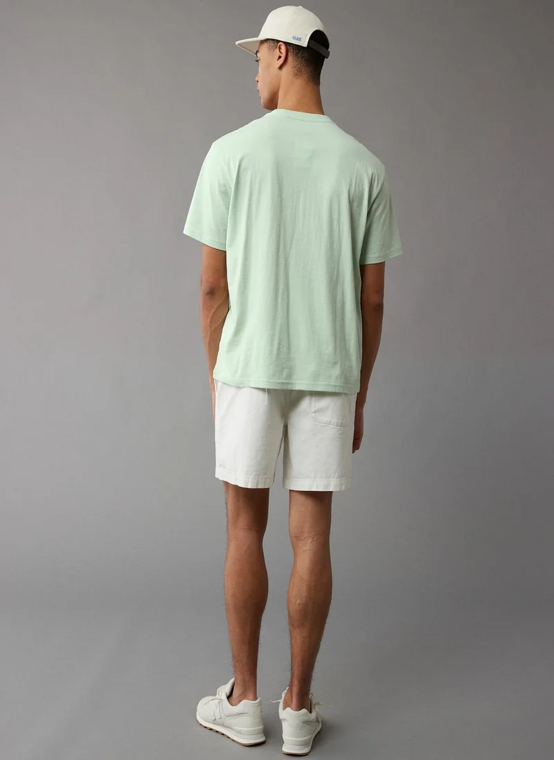 American Eagle Logo Detail Crew Neck T-Shirt
