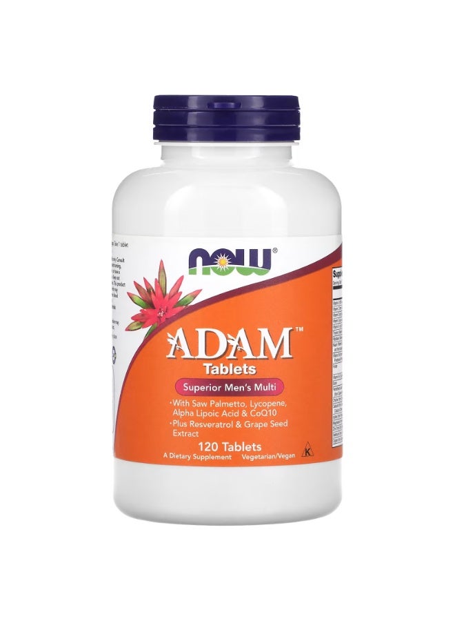 ناو ADAM، فيتامينات متعددة فائقة للرجال، 120 قرصًا - Image 1
