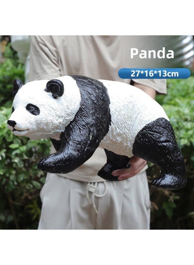 Simulation Soft Rubber Children's Toy Model Simulation Forest Animal Large Lion Tiger Leopard Elephant Wholesale-color:Hippo 【Animals】 - Image 4