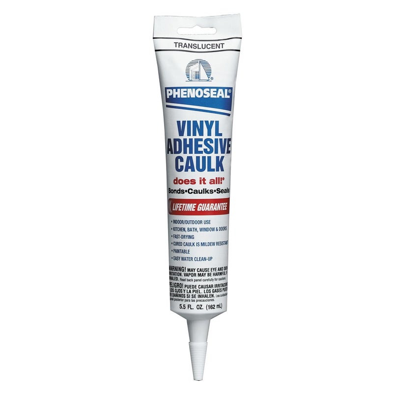 Dap Phenoseal Does It All Vinyl Adhesive Caulk, Translucent, 5.5 oz (7079807027) - Image 1