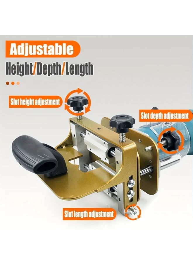 KC917 2 In 1 Mortising Jig For 65mm 2 56in Trimming Machine Woodworking Invisible Fixture - Image 5