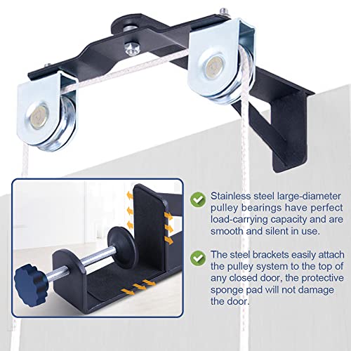 Mediss Shoulder Arm Pulley System Set - Over Door Rehab Stretching Exerciser for Home Physical Therapy, Frozen Shoulder Recovery Rotator Pulley Strengthener - Image 3