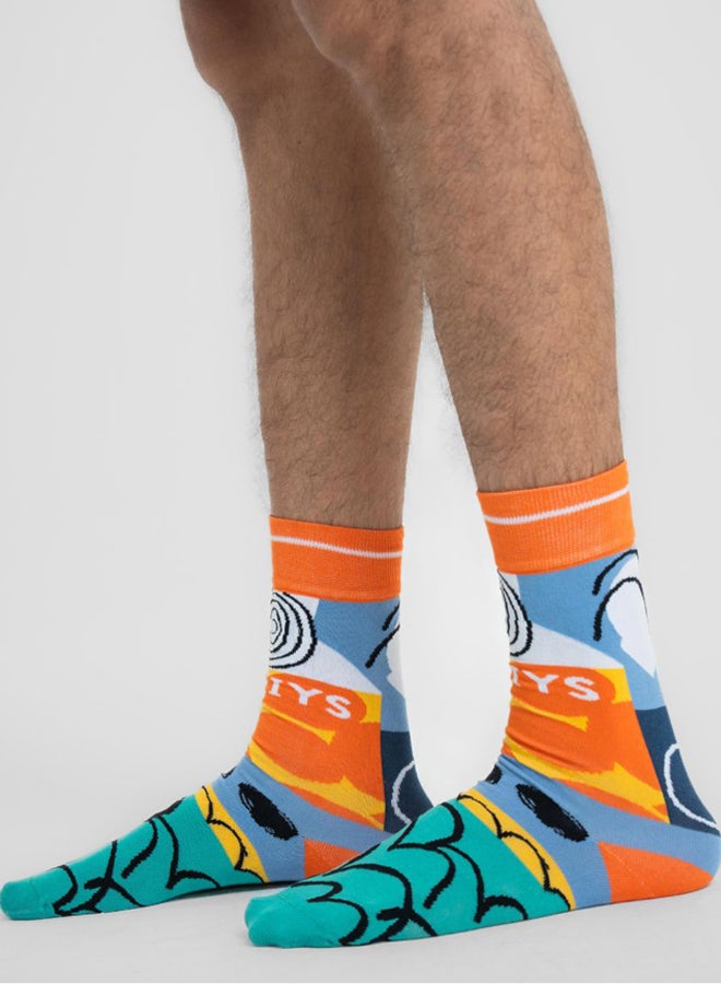Abstract Neck Socks
