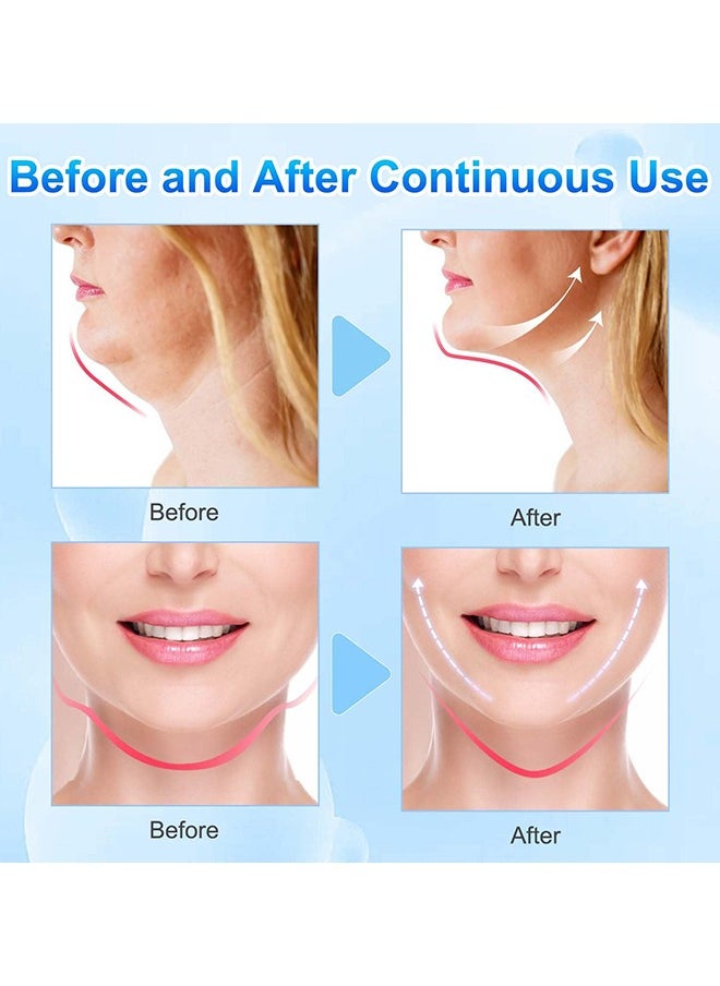 5PCS V-Shaped Face Mask, Double Chin Mask Reusable, Lifting Face Mask, Double Chin Mask, V Line Lifting Mask For All Skin Types, V Shape Face Lift Mask For Lifting And Firming The Face