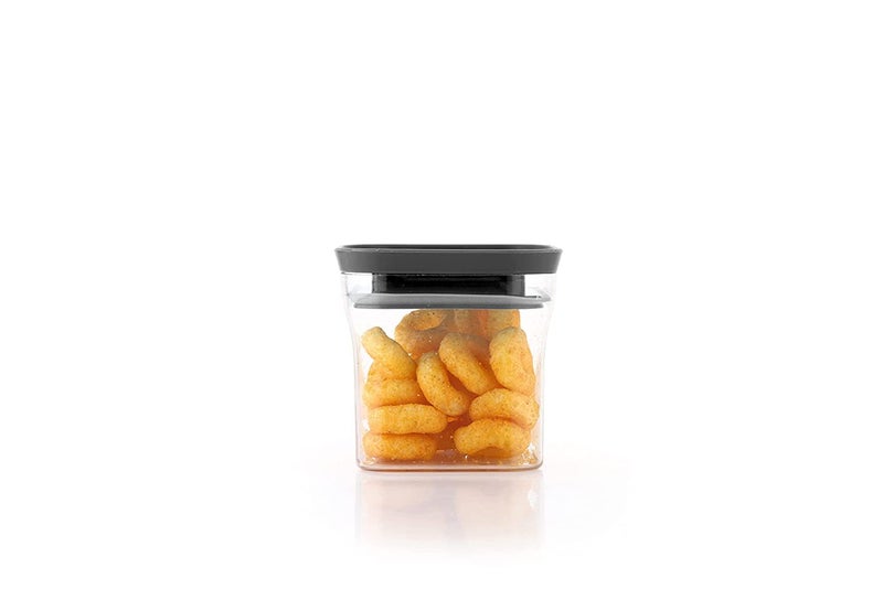 Kitchwell Unbreakable Kitkat Square Plastic Containers Set for Kitchen Storage 600 ML Kitchen Container Storage Containers Container Sets Grocery Container AirTight BLACK 12 - Image 5