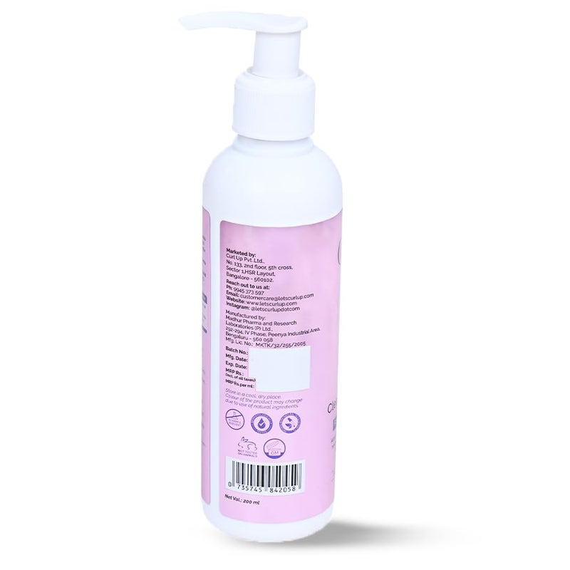 Curl Up Cowash Cleansing Conditioner | Mild 2 in 1 Shampoo & Conditioner | For Dry Frizzy, Wavy & Curly Hair | Sulphate Paraben And Silicone Free- 200 ML - Image 5