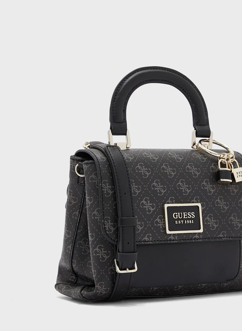 GUESS Tyren Top Handle Flap Satchel