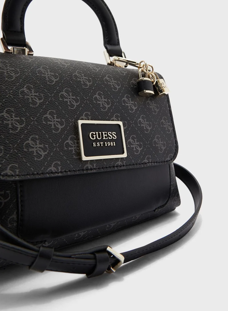 GUESS Tyren Top Handle Flap Satchel
