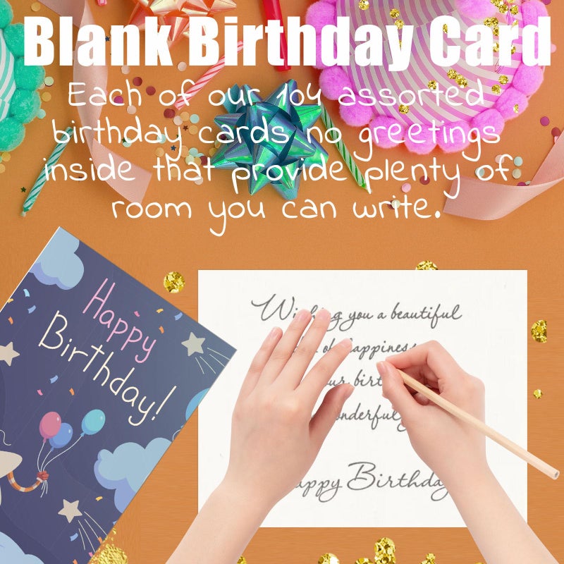 Eilyliafe Funny Birthday Cards Set, 32 Unique Designs Cute Happy Birthday Card Bulk with Envelopes & Stickers, Assorted Birthday Cards with Blank Inside - 4 x 6 Inch Greeting Card Perfect to Send Warm Birthday Wishes for Kids Family Friends - Image 5