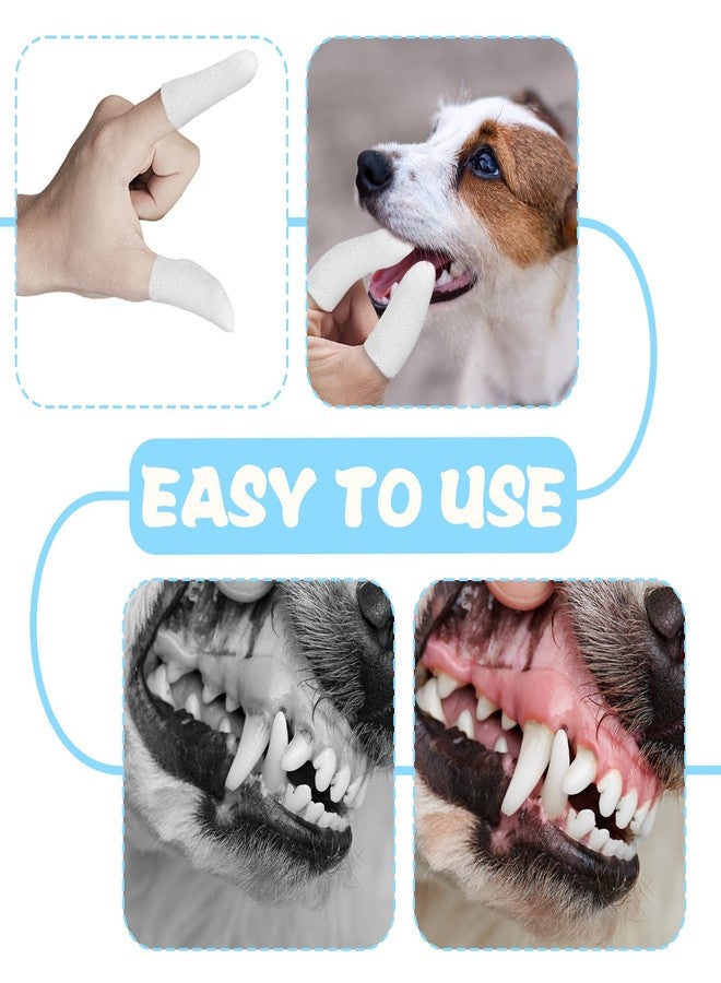 Quxddy 40Pcs Microfiber Fingerbrush, Dogs Fingerbrush, Dogs Finger Toothbrush, Suitable for Small Pets, Remove Dog Tartar, Toothbrush for Dog - Image 5