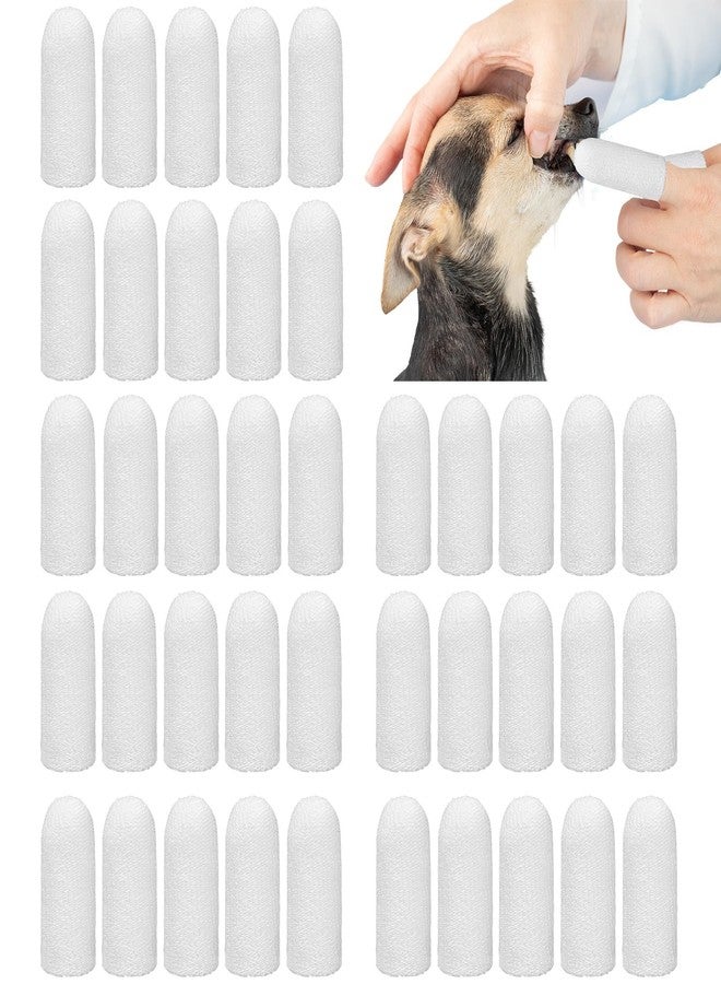 Quxddy 40Pcs Microfiber Fingerbrush, Dogs Fingerbrush, Dogs Finger Toothbrush, Suitable for Small Pets, Remove Dog Tartar, Toothbrush for Dog - Image 1